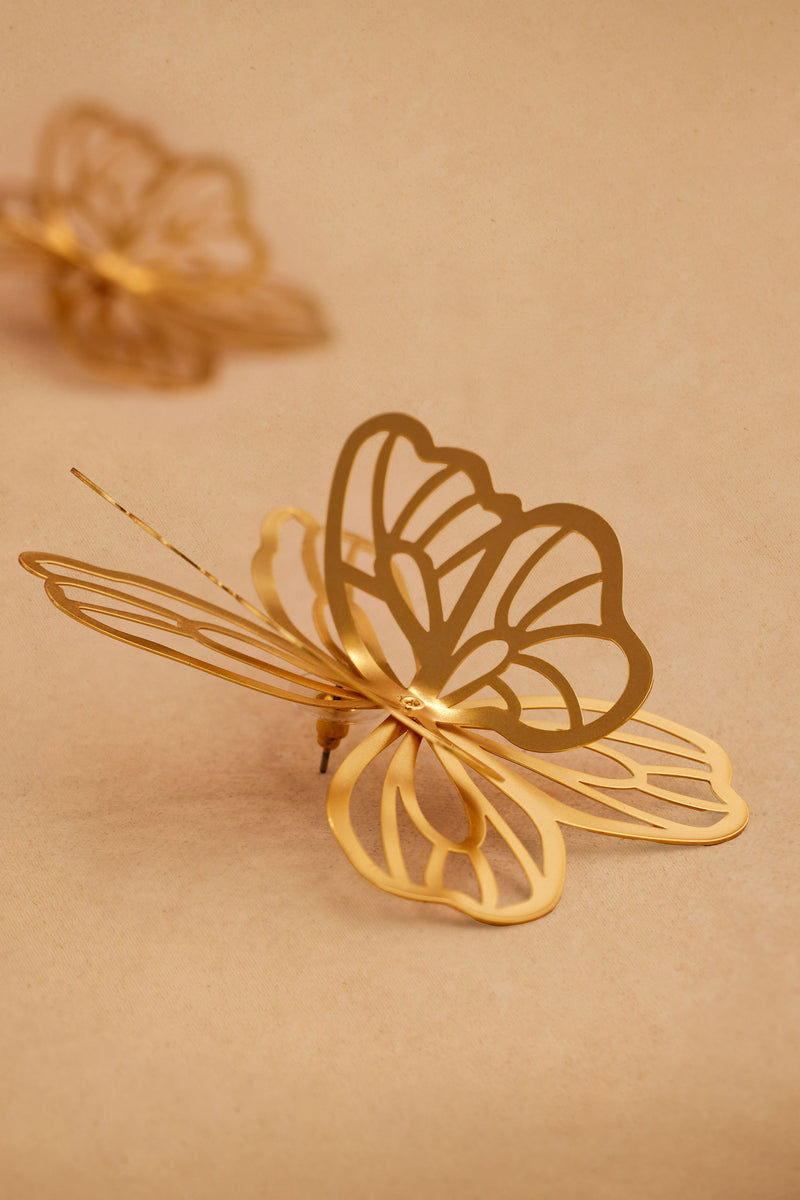 EYDI gold butterfly earring